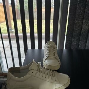 Oliver Cabell Off-White Leather Low-Top Sneakers men's 10